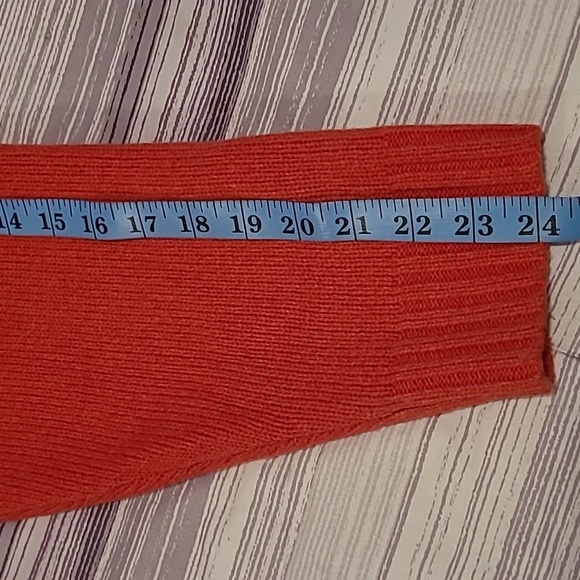 WoolRich Lambs Wool Winter Coral Heather Fair Isle 1/4 Zip Wmns 2XL Sweater Warm - Picture 15 of 16